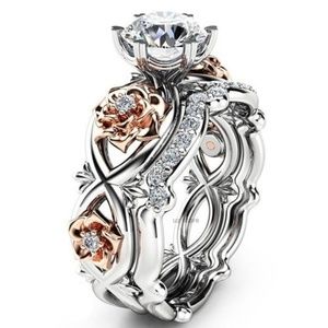 Two toned ring 2 pcs.
